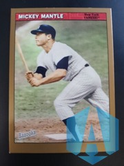 2006 Topps Bazooka Mickey Mantle GOLD SP #15